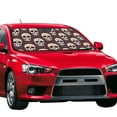 thumbnail image 2 of Bingfone funny Skull star Car Windshield Sun Shade Protector Keep Your Vehicle Cool Sun Shield Visor Cover Foldable for Car Truck SUV-Small, 2 of 8