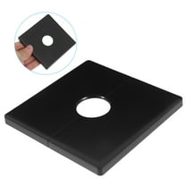Hemoton 2pcs Wall Split Flange ABS Square Plate 22mm Hole Decorative Water Pipe Cover for Faucet Accessories