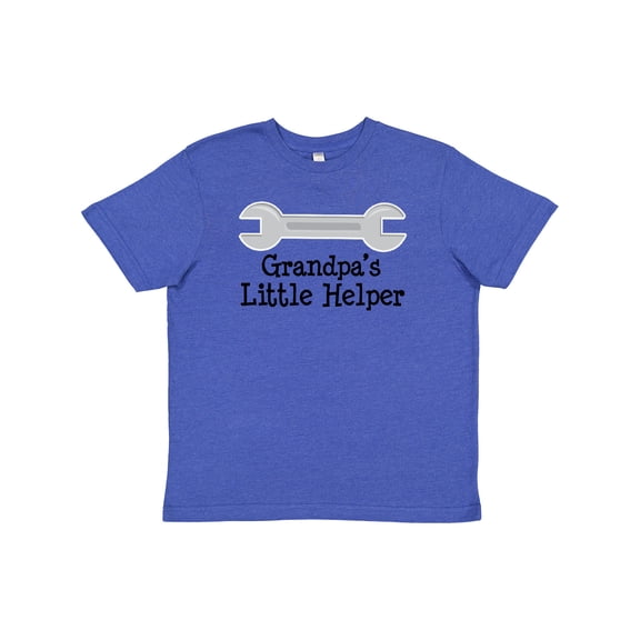 Inktastic Grandpa's Little Helper Youth T-Shirt