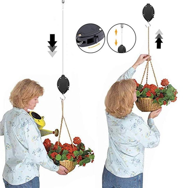 Baohd 2pieces Versatile Plant Hanger Hooks Bearing Capacity For All Plants Adjustable Height