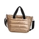 thumbnail image 3 of Bolso bandolera acolchado, elegante y portátil, para mujer, ideal para vacaciones y fiestas. Champán, 3 of 7