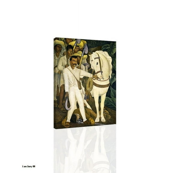 Diego Rivera Agrarian Leader Zapata - Canvas OR Print Wall Art