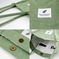 thumbnail image 5 of Bolso de mano de pana lindos bolsos de mano para mujer bolso de hombro con bolsillo interior para el trabajo, playa, viajes y compras (verde Matcha), 5 of 5