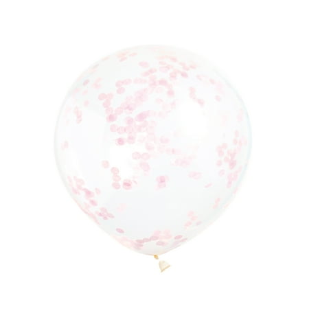 - Latex Confetti Balloons, Light Pink, 12 in, 6ct