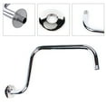 thumbnail image 4 of Wall-mounted Shower Head Extension Arm S Shaped High Arc Gooseneck Long Shower Extender Pipe, 4 of 10