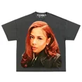 thumbnail image 3 of Camisetas de estilo hip hop con estampado de retrato de cabeza grande de moda Harajuku para mujer, camisetas de manga corta de gran tamaño con diseño INS Sense, camisetas estilo callejero americano Y2, 3 of 5