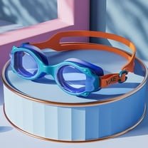 Frwgonr Kids Swim Goggles UV Protection Anti-Fog Pool Water Swimming Goggles for Boys Girls Youth Toddler Sky Blue, Size 2T-13