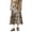 Khaki, variant on Color Plaid Midi Skirt for High Waist Elastic Waistband A Line Pleated Flowy Casual Fall Fashion Skirt Preppy Skirt S