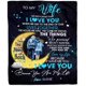 thumbnail image 1 of LHSHID Personalized to My Wife Blanket from Husband I Love You You are My Life Moon Wife Birthday Anniversary Valentines Day Christmas Customized Fleece Throw Blanket, 1 of 5