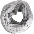 thumbnail image 3 of Peach Couture Anchor Print Cute Trendy All season Infinity Loop Scarves, 3 of 5