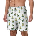 thumbnail image 2 of Balery Cute Avocado Yoga Mens Swim Trunks Swim Shorts for Men Quick Dry Inseam Beach Shorts with Compression Liner Pocket-Small, 2 of 9