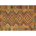 thumbnail image 1 of Ahgly Company Indoor Rectangle Contemporary Mahogany Brown Southwestern Area Rugs, 8' x 12', 1 of 6