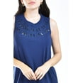 thumbnail image 4 of Vestido detalle bordado calado Roman Fashion Juvenil 2043 Azul marino, 4 of 5