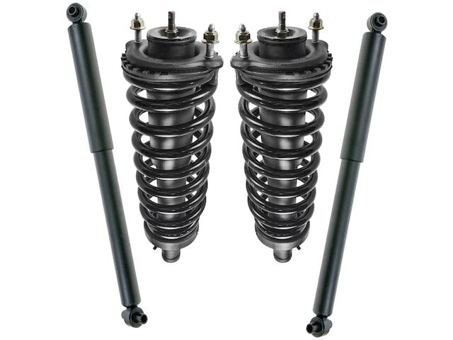 Front Complete Quick Loaded Strut Spring Assembly Rear Shock Absorber Kit 4pc 