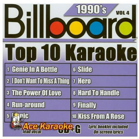 Billboard Top-10 Karaoke - 1990's Vol. 4 (10 10-song CD G)