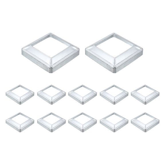 12Pack Post Base Cover, 6x6 Metal Integral Style Post Skirt Porch Column Wrap(4x4)