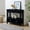 Black, variant on Barara King Console Table, Entryway Table, Console Sofa Table, Display Shelf,36" Farmhouse Pine Wood Console Table with 4 Drawers & 1 Storage Shelf(Black)