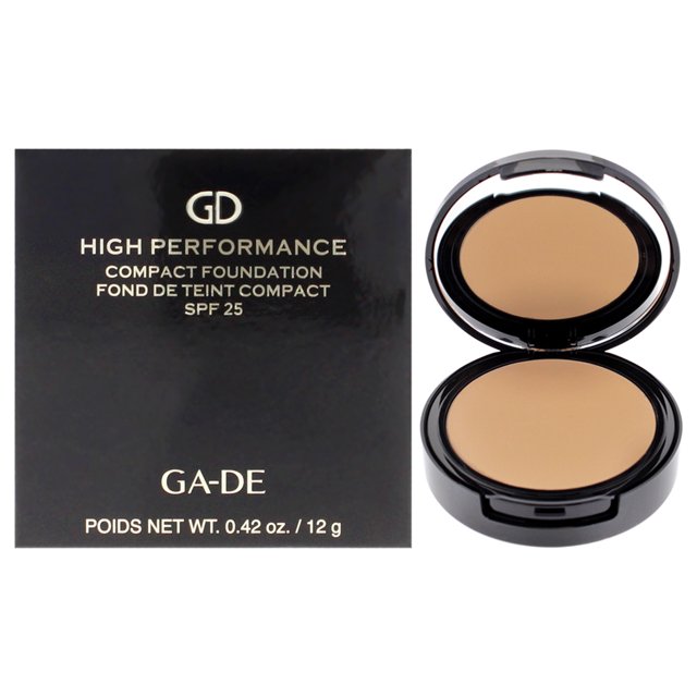 Base compacta de cobertura total de alto rendimiento SPF 25 - 1 natural de GA-DE para mujeres - Base de 0,4 oz