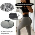 thumbnail image 3 of DODOING Women High Waisted Yoga Pants Workout Butt Lifting Scrunch Slimming Booty Leggings Tummy Control Anti Cellulite Textured Tights, 3 of 7