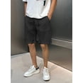 thumbnail image 3 of COOFANDY Men's Beach Shorts 9" Elastic Waist Drawstring Casual Shorts Regular Fit Summer Textured Shorts, 3 of 6