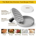 thumbnail image 3 of Hamburger Press Patty Maker Aluminum Non-stick Burger Patty Press Mold, 3 of 4