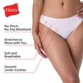 thumbnail image 6 of Hanes Women’s Cotton-Stretch Underwear Bikinis Pack, 6-Pack, 6 of 8