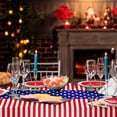 thumbnail image 6 of Patriotic Flag Tablecloth, Disposable Plastic Table Cover for Memorial Day and Independence Day Decorations, Holiday Party Supplies, 6 of 7