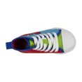 thumbnail image 4 of Sesame Street Elmo Shoes, Hi Top Sneaker with Laces, Blue Green, Toddler Size 7, 4 of 6