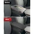 thumbnail image 4 of KBH Center Console Armrest Cover for Subaru Forester Accessories 2019-2025, Leather Middle Console Cover Cushion Pad for Car Interior, Black, 4 of 8