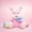 Pink, variant on Easter Bunny Plush Toys, Interactive Singing & Repeating Stuffed Animals with Moving Ears, Peek-A-Boo Musical Bunny Gift Easter Decoration for Girls Boys, Soft White Plush 13.78”