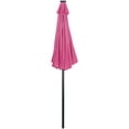 thumbnail image 4 of Northlight 9ft Solar Lighted Outdoor Patio Market Umbrella with Hand Crank and Tilt, Pink, 4 of 6