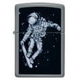 thumbnail image 2 of Zippo Skateboarding Astronaut Design Flat Grey Pocket Lighter, 2 of 6