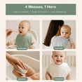 thumbnail image 5 of 8-Pack Muslin Baby Bibs for Boys & Girls, Soft Cotton Absorbent Bandana Drool Bibs for Drooling & Teething, 5 of 6