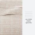 thumbnail image 4 of Noble Linens 3-Piece Apricot Geometric Maze Pattern Quilt Set, Queen, 4 of 7