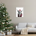 thumbnail image 3 of Stupell Industries Cow in Christmas Sweater Holiday Painting White Framed Art Print Wall Art, 24 x 30, 3 of 9