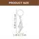thumbnail image 2 of 3Pcs Metal Keychain Portable Bottle Opener Shark Shape Keychain Pendant Outdoor Keychain, 2 of 4