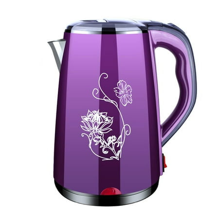 

Stainless Steel Electric Kettle Double Wall Tea Kettle 2.3L Fast and Quite Boiling Auto Shut-off Protection (Black)
