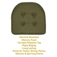 thumbnail image 6 of U-Shaped Memory Foam No Slip Back 17 x 16 Chair Pad 6 Pack Army Green, 6 of 7