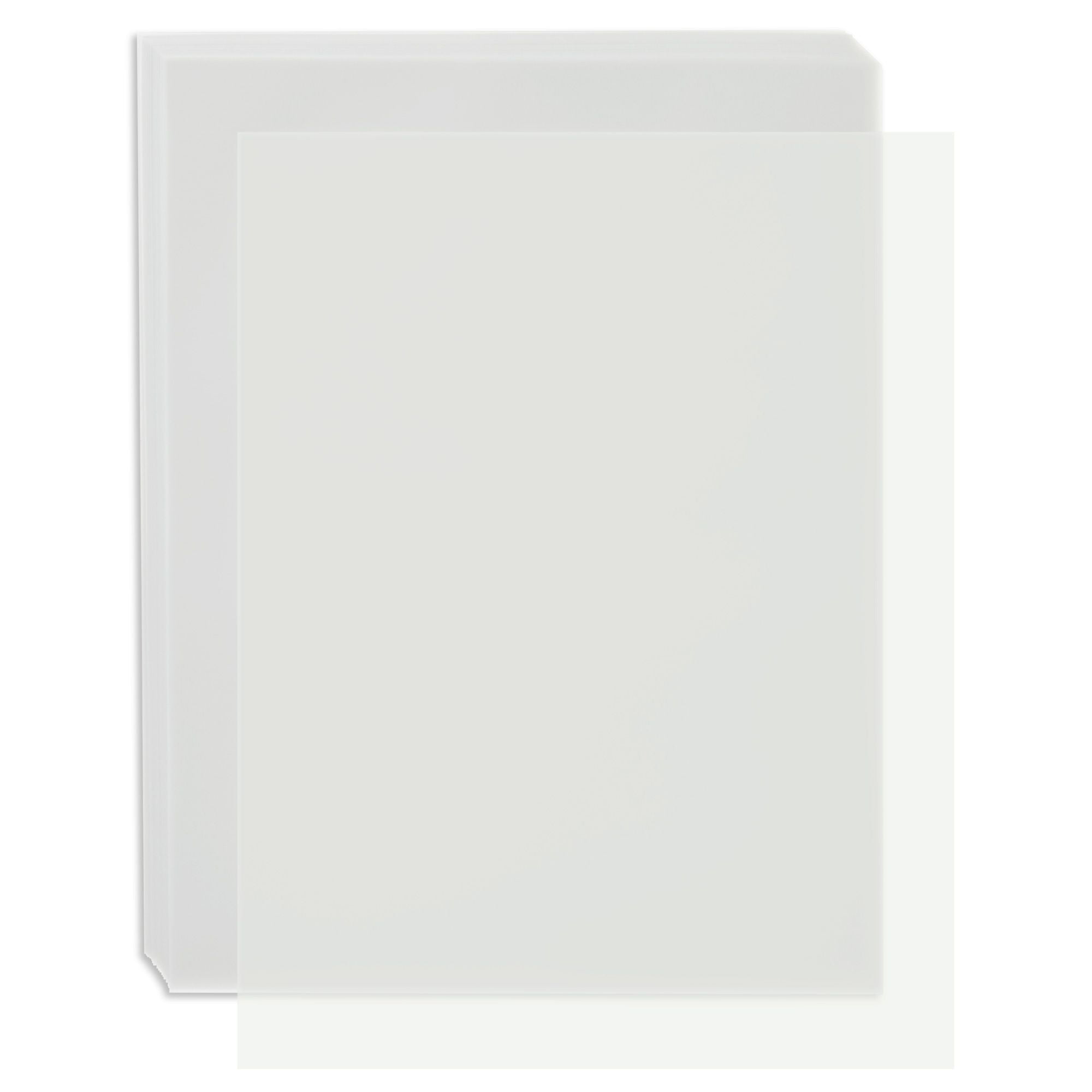  Fluorescent White Translucent Vellum - 11 x 17, 30lb Colors  Transparent, 100 Pack