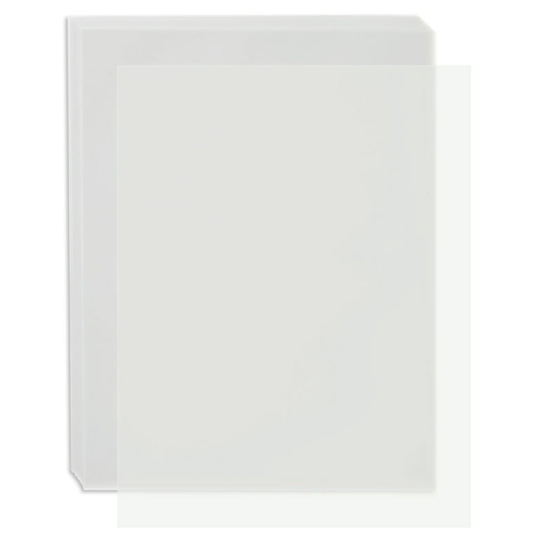 The Paper Company Clear Translucent Sheets 8.5 X 11 Inches 50/pack for sale  online
