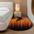 thumbnail image 2 of Round Rugs 3.3Ft, Burnt Orange Black Ombre Round Area Rug Washable Indoor Throw Carpet, Modern Abstract Striped Gradient Soft Non Slip Circle Rug for Laundry Room Patio Home Decor Aesthetic, 2 of 8