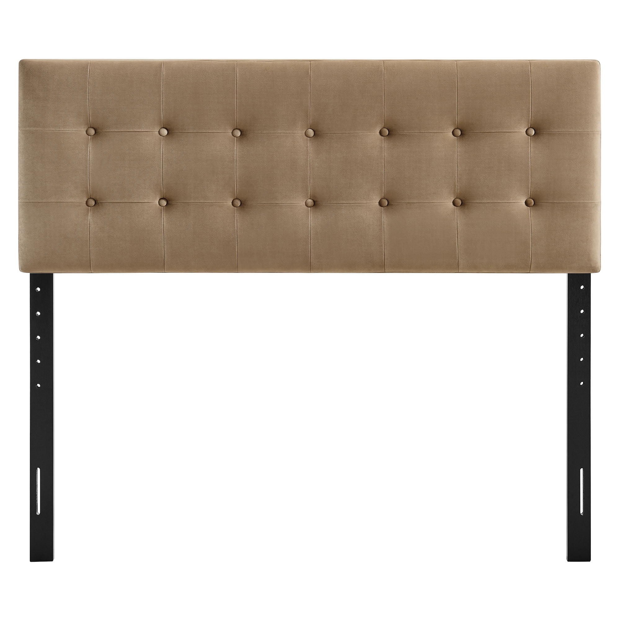 Emily Stain-Resistant Performance Velvet Full Size Headboard in Taupe
