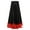 Black 360 Degree, variant on Girls Full Circle Spanish Bull Dance Skirt Big Swing Flamenco Ballroom Dancewear Performing Dress Red 360 Degree 9-10