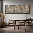 thumbnail image 6 of Large Framed Canvas Print Contemporary Floral Pattern with Neutral Earthy TonesWall Art Decorative Ready to Hang Painting for Living room Bedroom 60x20 inches Black Frame, 6 of 9