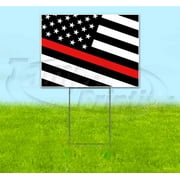Fire Lives Matter (18"" X 24"") Yard Sign, Includes Metal Step Stake