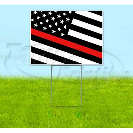 Fire Lives Matter (18"" X 24"") Yard Sign, Includes Metal Step Stake