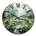 thumbnail image 2 of Designart "Birch Woods Ethereal gracefulness V" Forest Oversized Wall Clock, 2 of 5