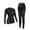 Black, variant on ANFERRY Womens Ski Thermal Underwear Set Sweat Wicking Long John Crew Neck Zip Up Base Layers Seamless Outfit Sets for Cold Weather