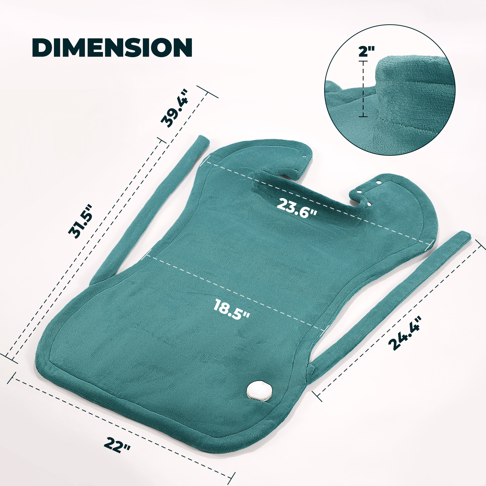 MaxKare Extra Large Heating Pad, 24" x 40" Full-Body photo 7