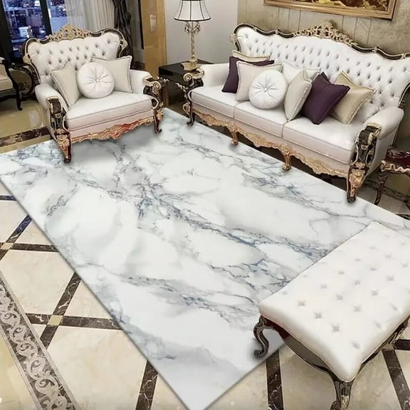 Luxury Marble Texture Living Room Carpets Modern Home Decoration Sofa Area Mats Non-slip Bedroom Decor Cloakroom Rugs Washable